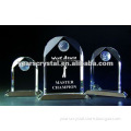 Yiwu years crystal engraving golf award trophy for game emulation F-0009